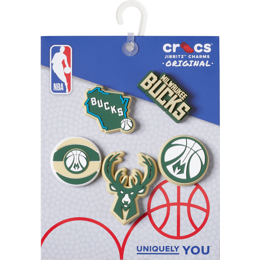 Crocs Discount | NBA Milwaukee Bucks 5 Pack Jibbitz™ charms