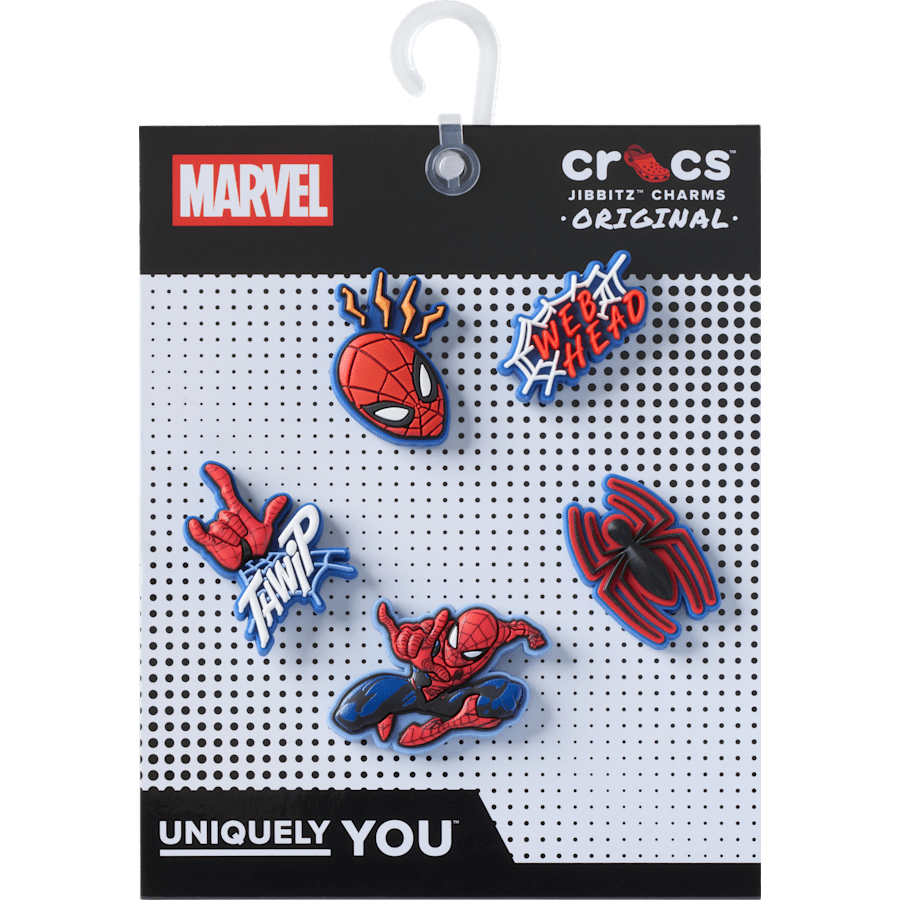 Crocs on sale | Spiderman 5 Pack Jibbitz™ charms