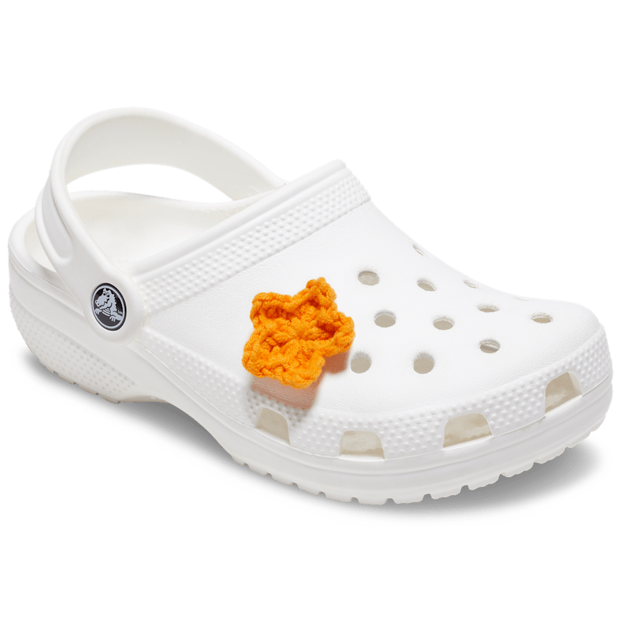Crocs Discount | Crafted Crochet Orange Star Jibbitz™ charms