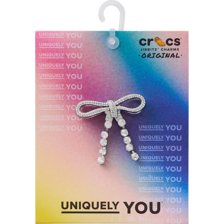 Crocs us | Silver Gem Bow Jibbitz™ charms