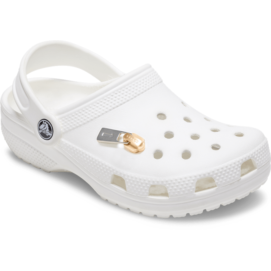 Crocs online | Gold and Silver Zipper Jibbitz™ charms