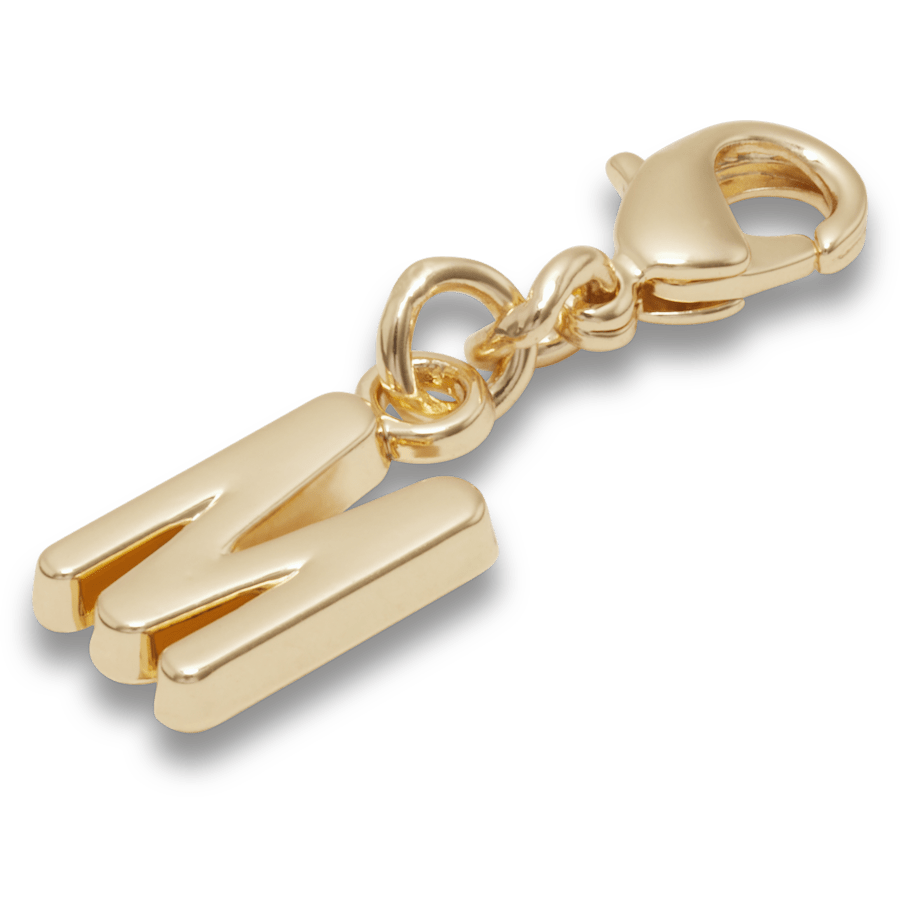 Crocs online | Gold Letter M Charm Jibbitz™ charms