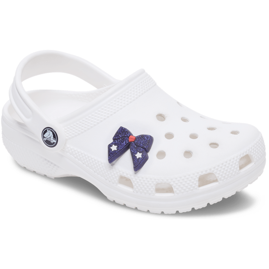 Crocs sale | Glittery Blue Bow Jibbitz™ charms