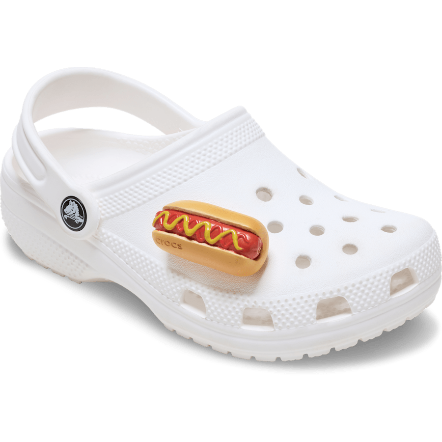 Crocs outlet | Hot Dog Dipped in Mustard Jibbitz™ charms
