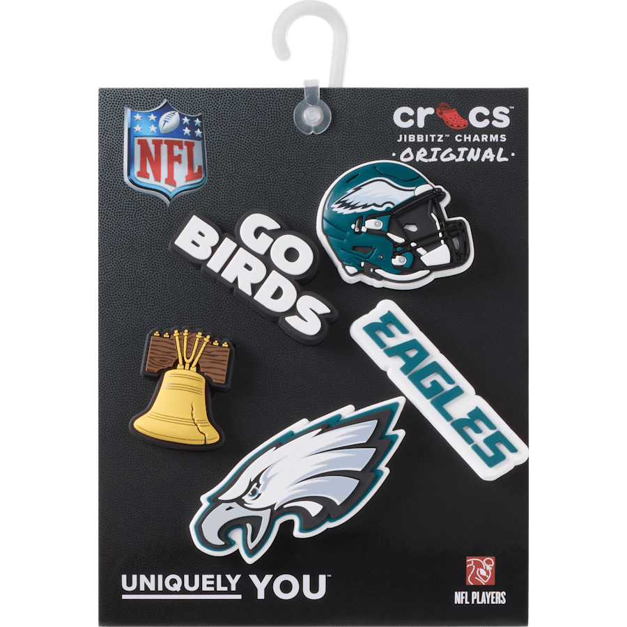 Crocs on sale | NFL Philadelphia Eagles 5 Pack Jibbitz Shoe Charm