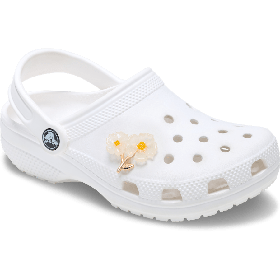 Crocs outlet | White Floral Blossom Jibbitz™ charms