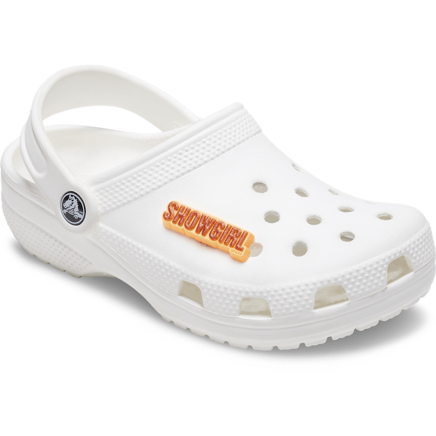 Crocs Discount | Orange Glitter Sign Jibbitz™ charms