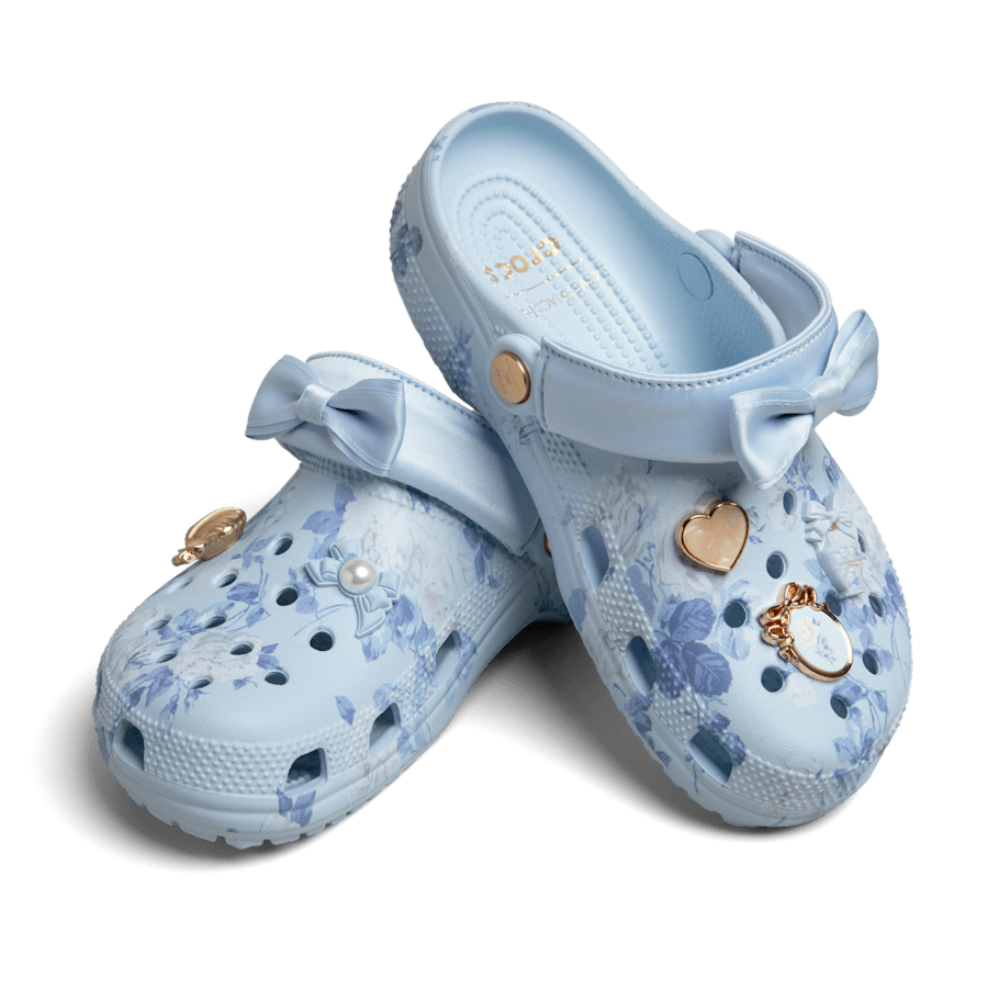Crocs on sale | LoveShackFancy Blue Classic Clog
