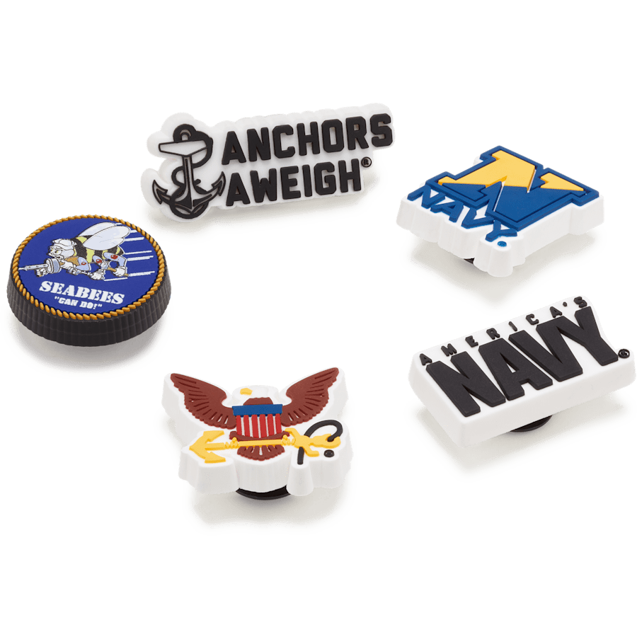 Crocs us | Armed Forces US Navy 5Pck Jibbitz Shoe Charm