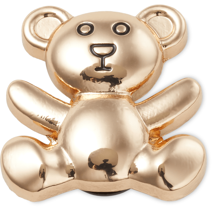 Crocs outlet | Gold Teddy Bear Jibbitz Shoe Charm