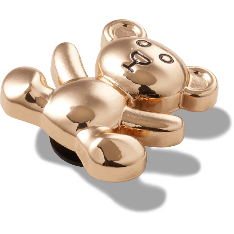 Crocs outlet | Gold Teddy Bear Jibbitz Shoe Charm