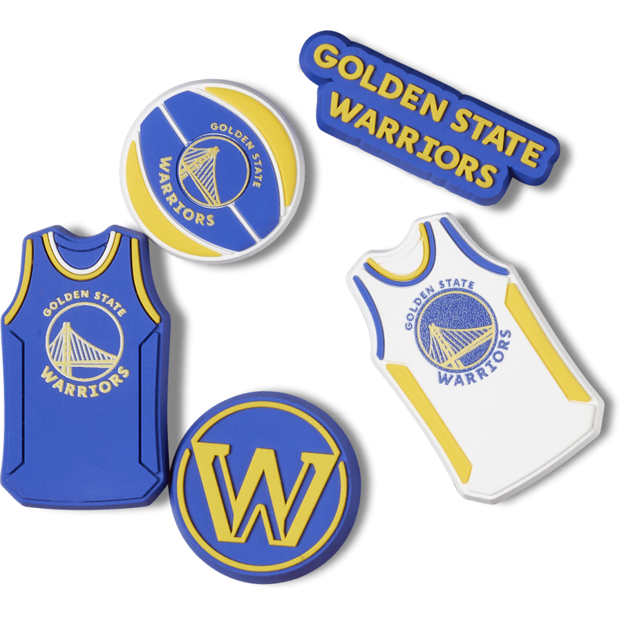 Crocs Discount | NBA Golden State Warriors 5 Pack Jibbitz™ charms