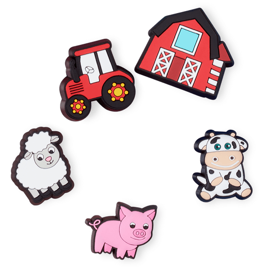Crocs online | Cutesey Farm Animal 5 Pack Jibbitz Shoe Charm
