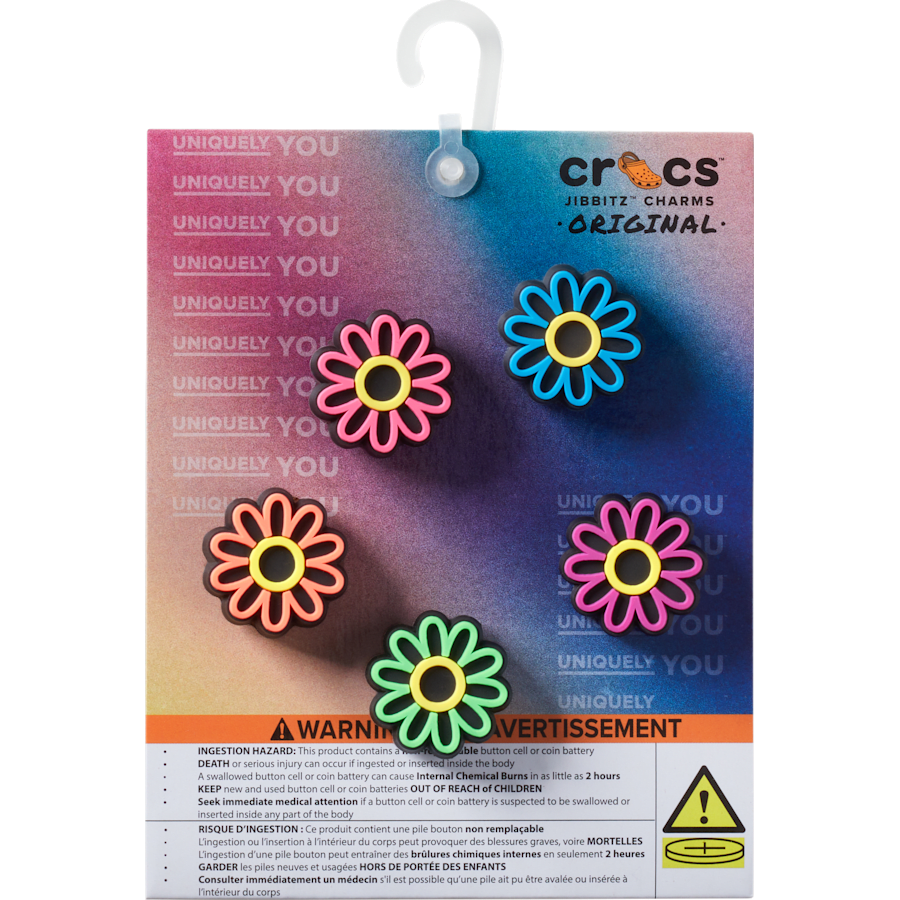 Crocs Discount | Lights Up Daisy 5 Pack Jibbitz Shoe Charm