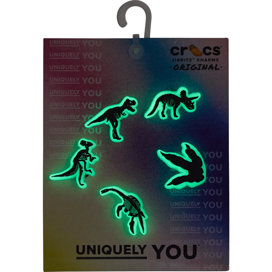 Crocs us | Glow In The Dark Dino 5 Pack Jibbitz Shoe Charm