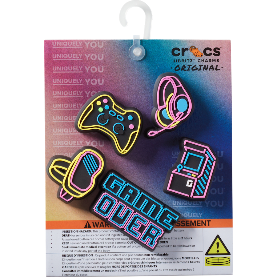 Crocs sale | Lights Up Neon Gamer 5 Pack Jibbitz™ charms