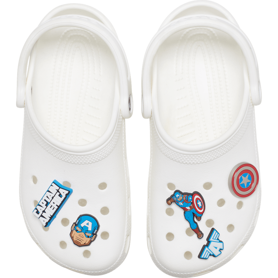 Crocs on sale | Captain America 5 Pack Jibbitz™ charms