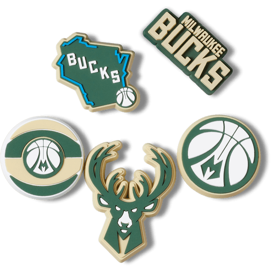 Crocs Discount | NBA Milwaukee Bucks 5 Pack Jibbitz™ charms