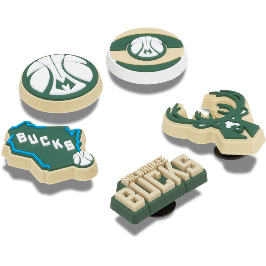 Crocs Discount | NBA Milwaukee Bucks 5 Pack Jibbitz™ charms