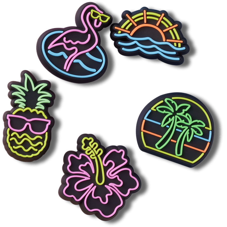 Crocs Discount | Lights Up Neon 5 Pack Jibbitz™ charms