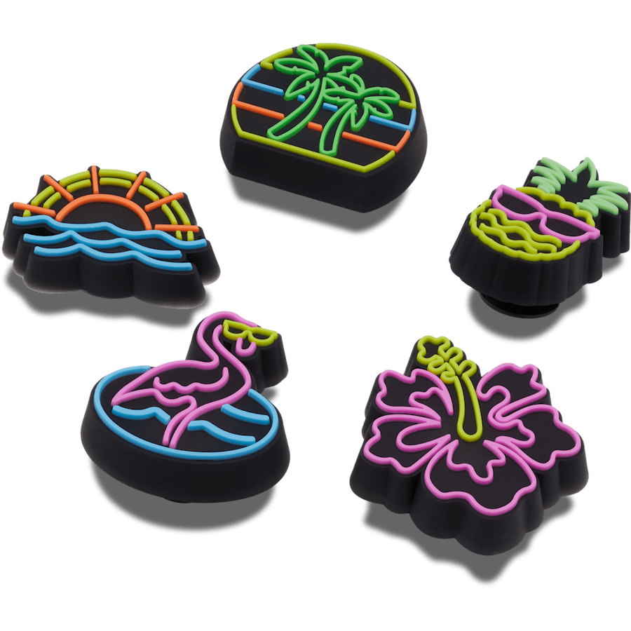 Crocs Discount | Lights Up Neon 5 Pack Jibbitz™ charms