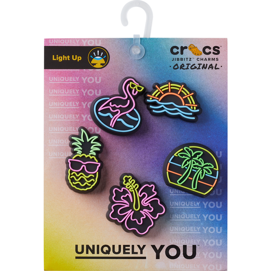 Crocs Discount | Lights Up Neon 5 Pack Jibbitz™ charms
