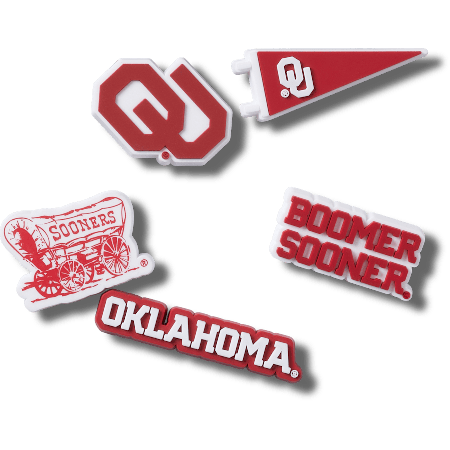 Crocs on sale | Univ of Oklahoma 5 Pack Jibbitz™ charms