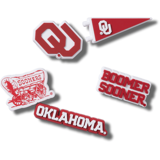 Crocs on sale | Univ of Oklahoma 5 Pack Jibbitz™ charms