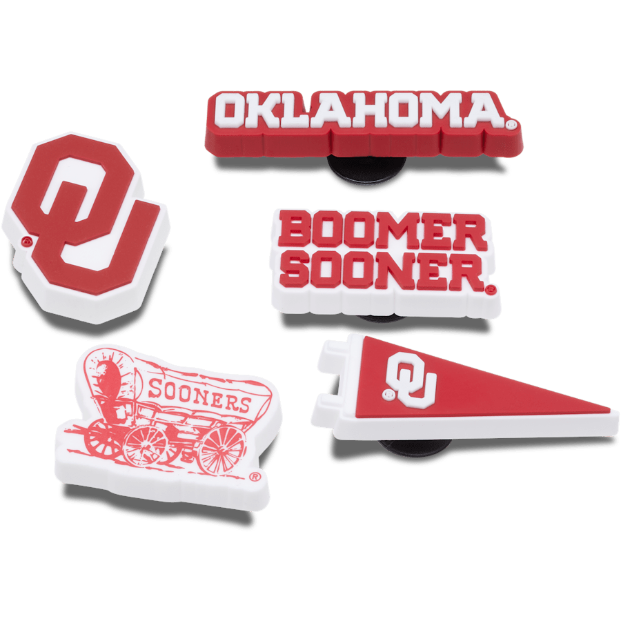 Crocs on sale | Univ of Oklahoma 5 Pack Jibbitz™ charms