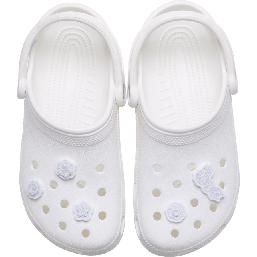 Crocs | White Elegant Floral 5 Pack Jibbitz™ charms