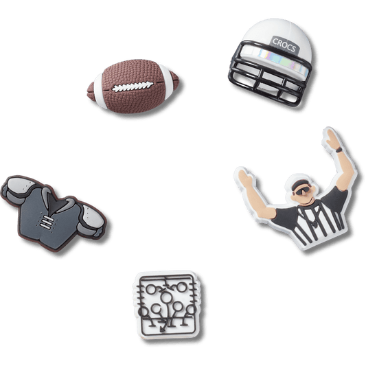 Crocs outlet | Football Team 5 Pack Jibbitz™ charms