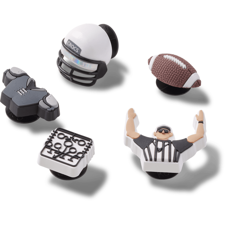 Crocs outlet | Football Team 5 Pack Jibbitz™ charms