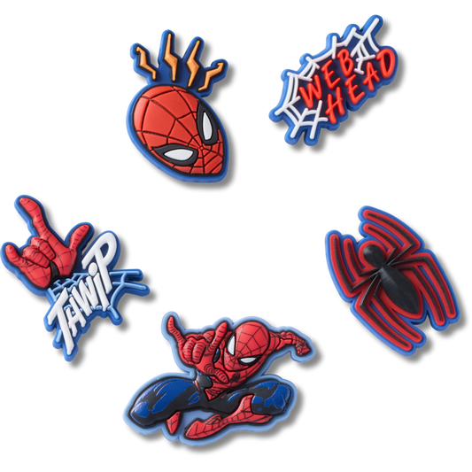 Crocs on sale | Spiderman 5 Pack Jibbitz™ charms