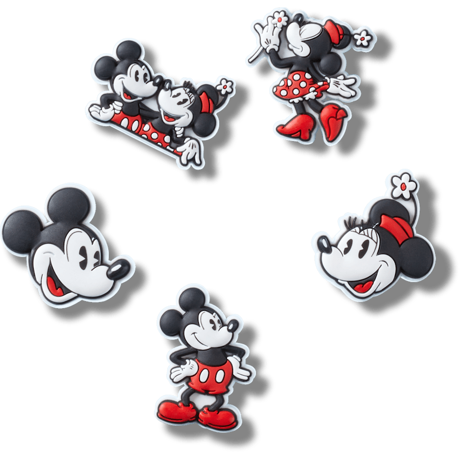 Crocs | Mickey and Minnie PVC 5 Pack Jibbitz™ charms