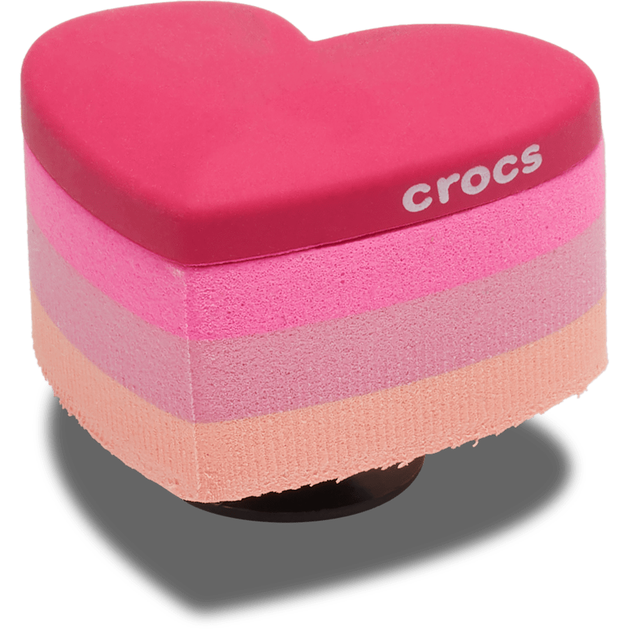 Crocs online | Stacked Pink Heart Jibbitz™ charms