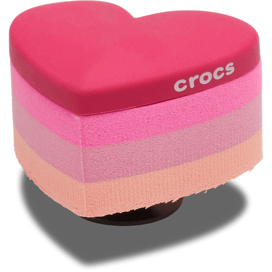 Crocs online | Stacked Pink Heart Jibbitz™ charms