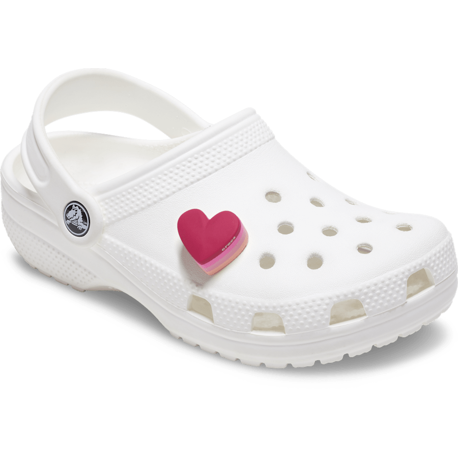 Crocs online | Stacked Pink Heart Jibbitz™ charms