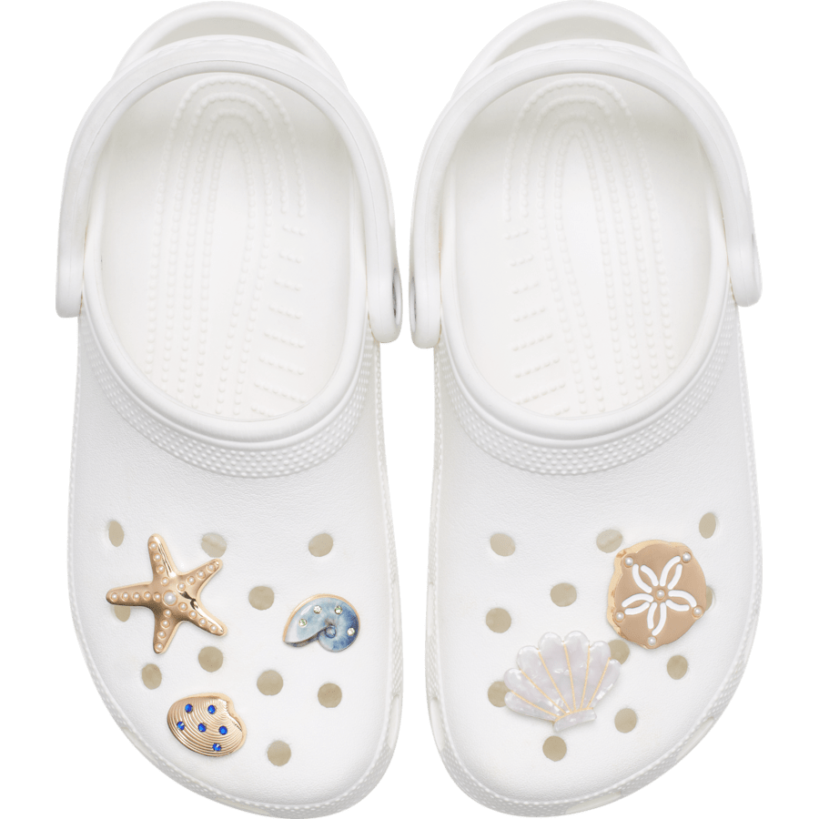 Crocs | Gold Seashell 5 Pack Jibbitz™ charms
