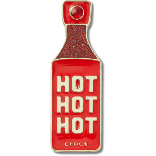 Crocs on sale | Gold Hot Hot Hot Sauce Jibbitz™ charms