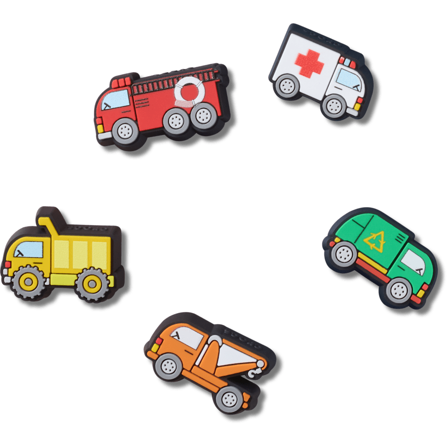 Crocs outlet | Tiny Work Trucks 5 Pack Jibbitz™ charms