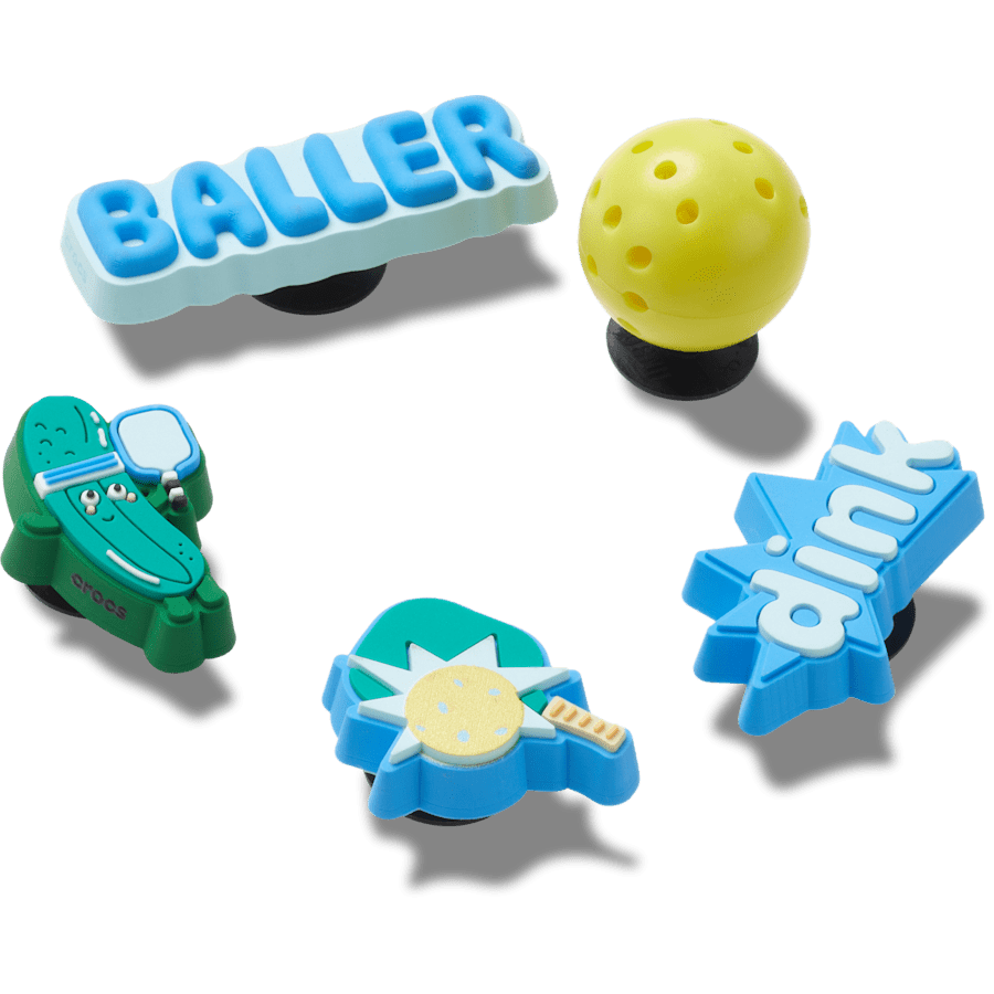 Crocs online | Pickle Ball 5 Pack Jibbitz™ charms