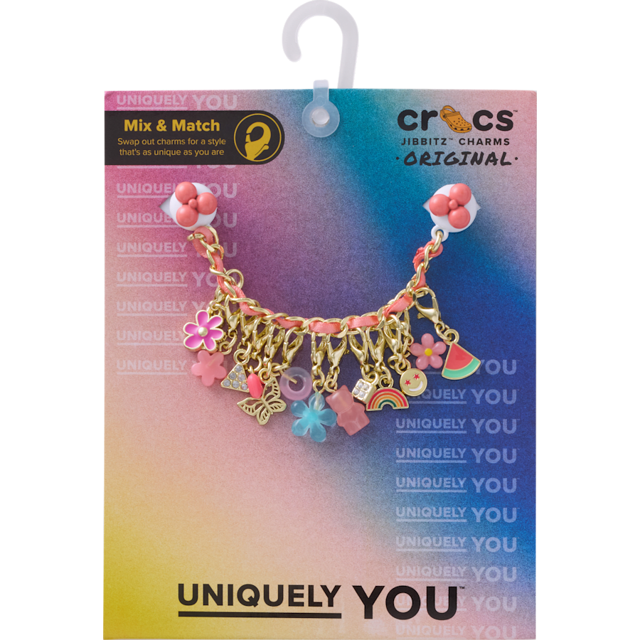 Crocs sale | Pink Adjustable Charm Chain Jibbitz™ charms