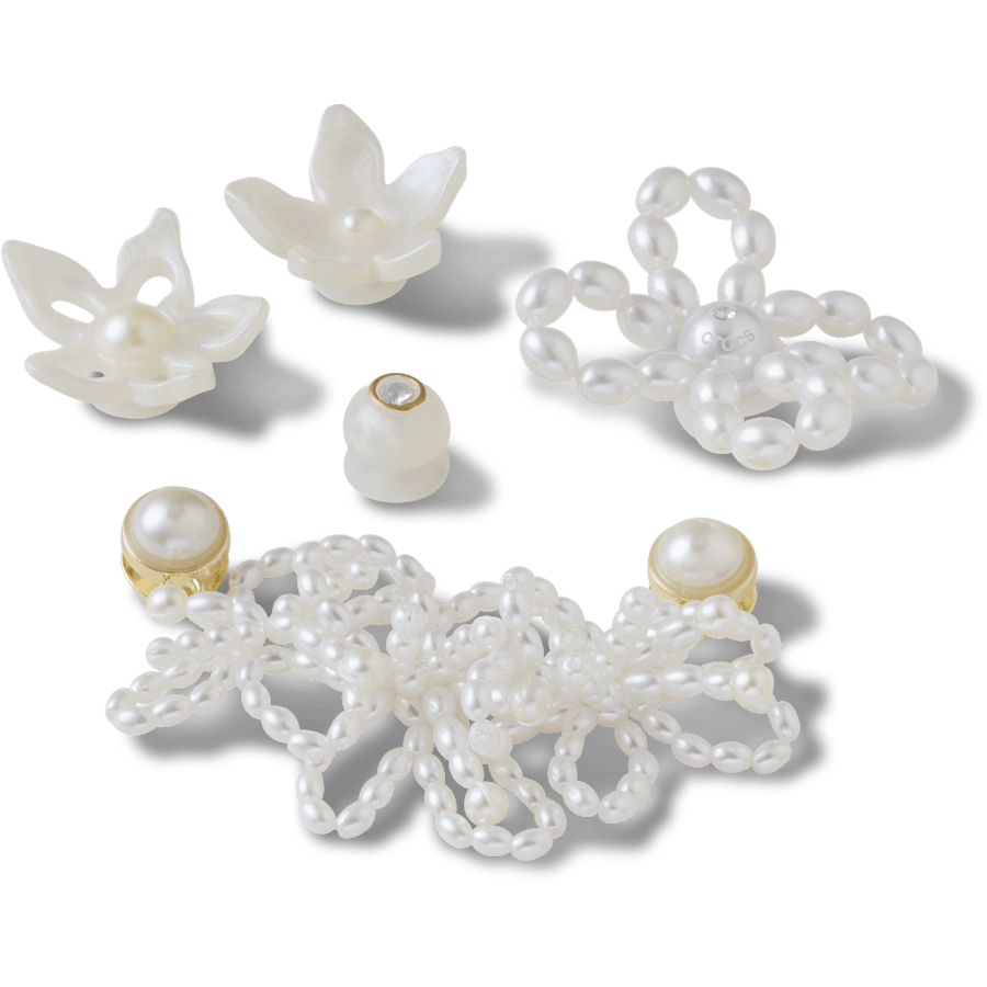 Crocs | White Pearl Beaded 5 Pack Jibbitz™ charms