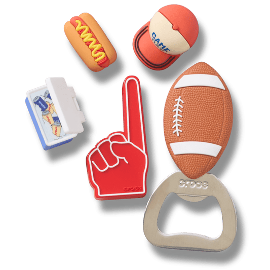 Crocs on sale | Tailgate 5 Pack Jibbitz™ charms