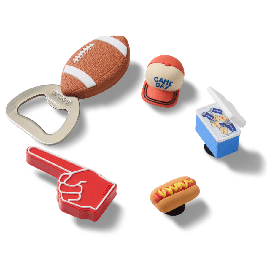 Crocs on sale | Tailgate 5 Pack Jibbitz™ charms