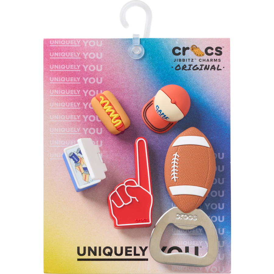 Crocs on sale | Tailgate 5 Pack Jibbitz™ charms