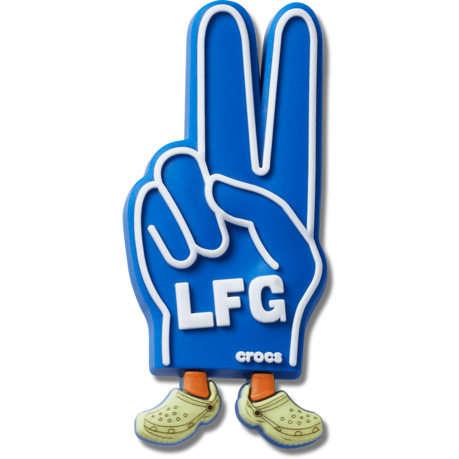 Crocs sale | LFG Foam Peace Sign Jibbitz™ charms