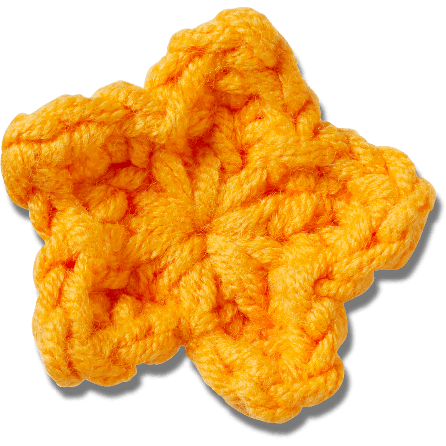Crocs Discount | Crafted Crochet Orange Star Jibbitz™ charms