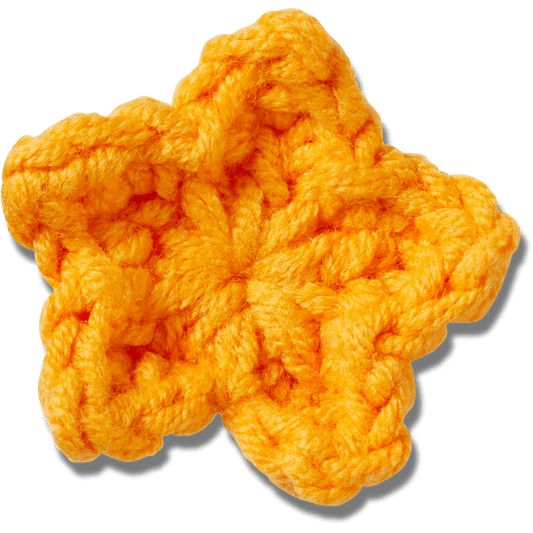 Crocs Discount | Crafted Crochet Orange Star Jibbitz™ charms
