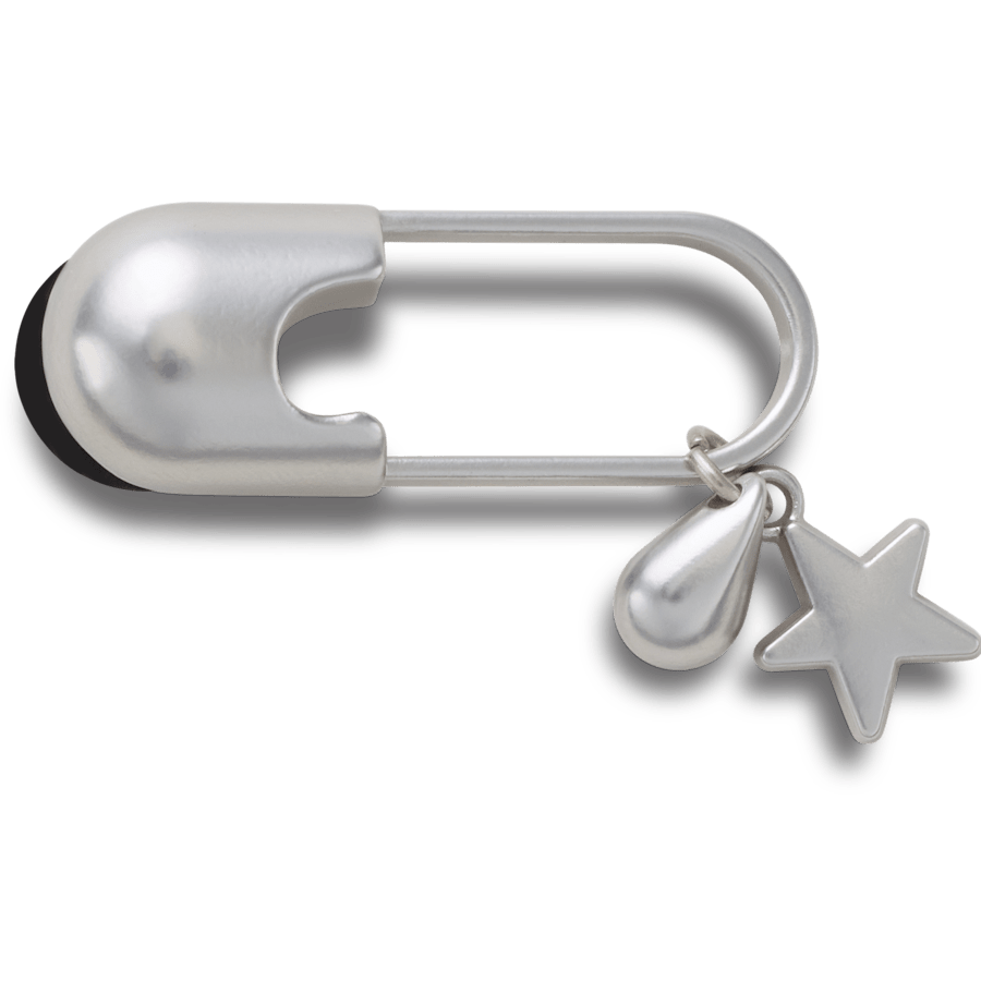 Crocs sale | Silver Meta Safety Pin Jibbitz™ charms